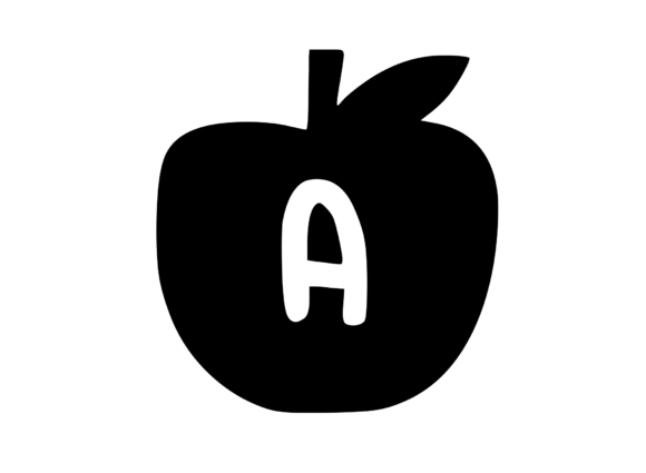 Apple with Children's Playful Mono