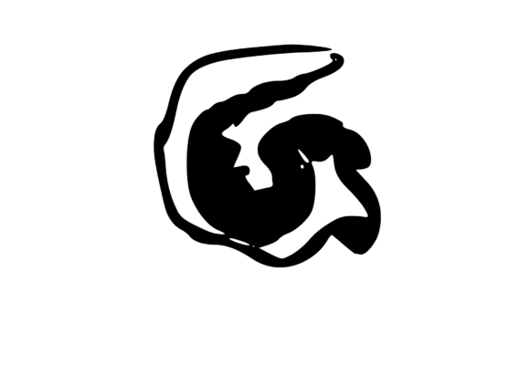 Cheesey Gooey Melting Mono Letter SVG G