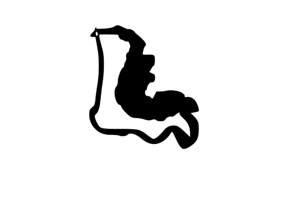 Cheesy Gooey Melting Mono Letter SVG L