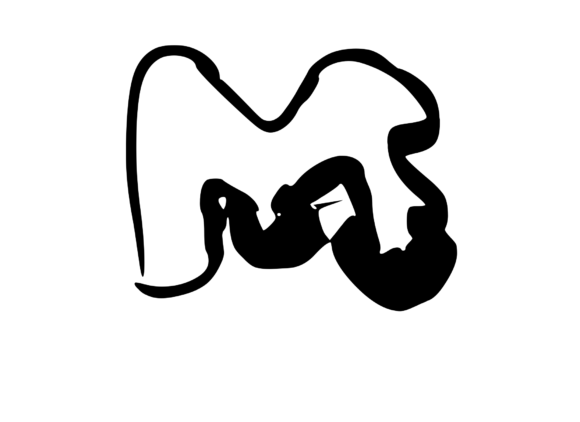 Cheesy Gooey Melting Mono Letter SVG M