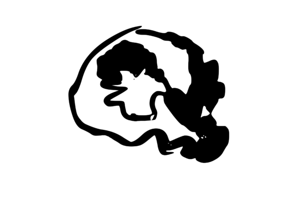 Cheesy Gooey Melting Mono Letter SVG Q