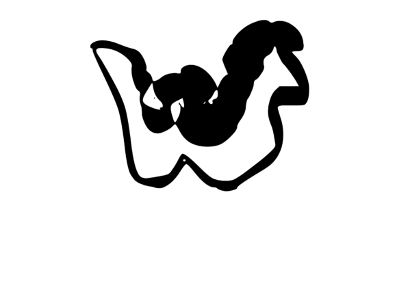Cheesy Gooey Melting Mono Letter SVG W