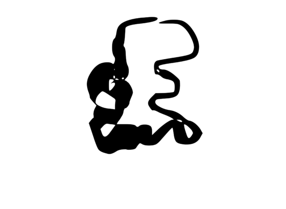 Cheesy Gooey Melting Mono Symbol SVG