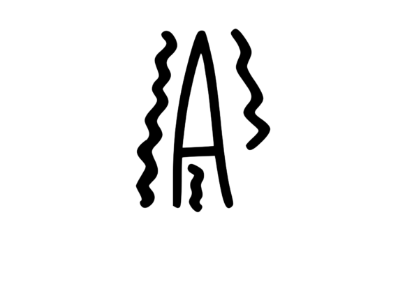 Crazy Funky Dancing Mono Letter SVG A