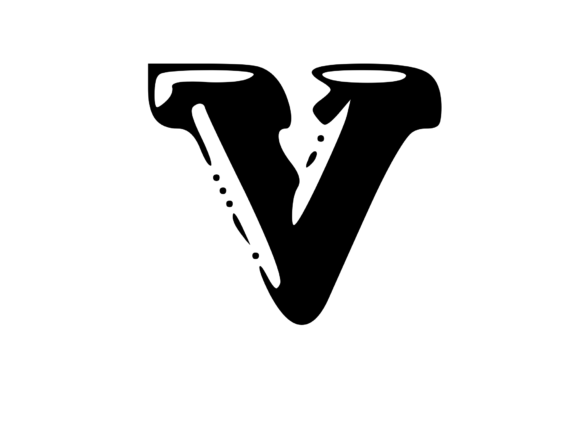 Fun Whacky Playful Mono Letter V V.2 Review