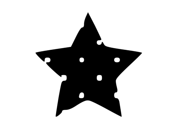 Spotty Star 4: A Bold Embroidery Design